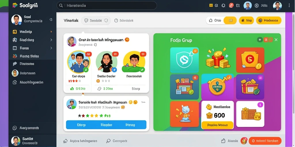 Screenshot menunjukkan antarmuka permainan yang menarik.