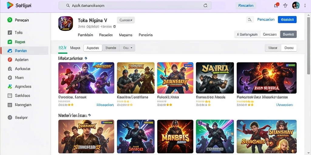 Tampilan antarmuka aplikasi yang menarik dan user-friendly.