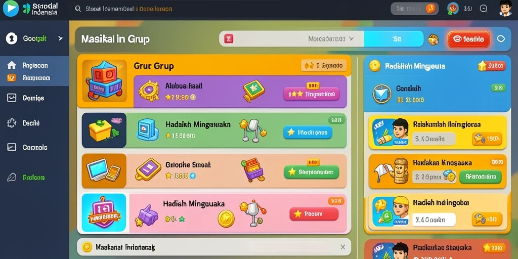 Screenshot ini menunjukkan antarmuka utama GOAL55 yang menarik.