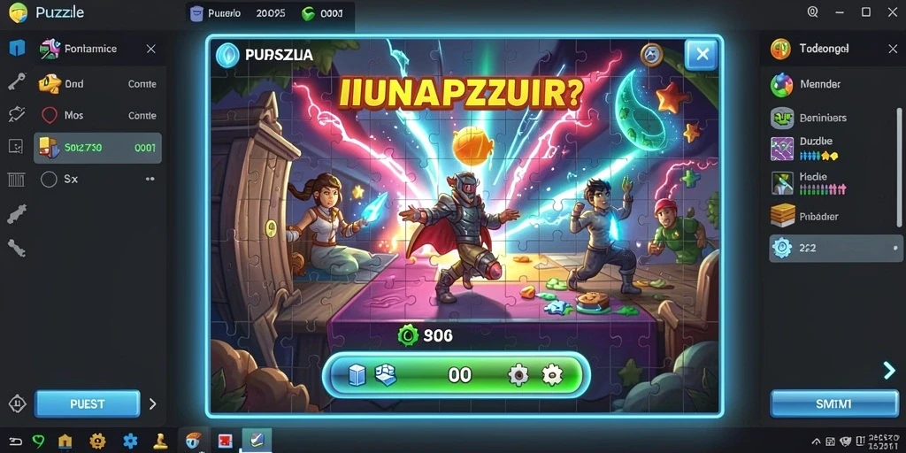 Tampilan antarmuka permainan yang menarik dan user-friendly.