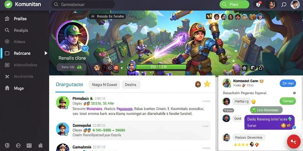 Screenshot menunjukkan antarmuka permainan yang menarik.